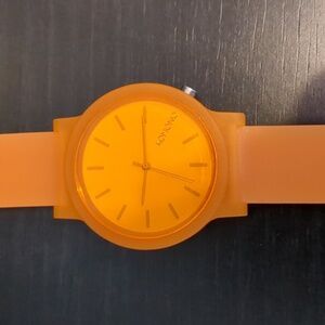 Komono orange watch silicone preowned